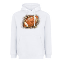 White American Football Leopard Heavyweight Hoodie - CowCowDesign
