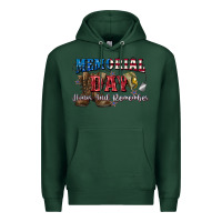 Sports Green Memorial day honor ans remember Premium Hoodie - CowGirlArtShop