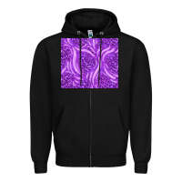 Black purple glitter with leopard pattern Zipper Hoodie - TumblerDesignByShophia