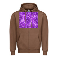 Chestnut purple glitter with leopard pattern Zipper Hoodie - TumblerDesignByShophia
