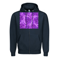 Navy purple glitter with leopard pattern Zipper Hoodie - TumblerDesignByShophia