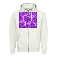 Oatmeal Heather purple glitter with leopard pattern Zipper Hoodie - TumblerDesignByShophia