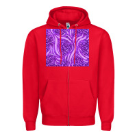 Red purple glitter with leopard pattern Zipper Hoodie - TumblerDesignByShophia