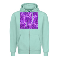 Seafoam purple glitter with leopard pattern Zipper Hoodie - TumblerDesignByShophia