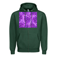 Sports Green purple glitter with leopard pattern Zipper Hoodie - TumblerDesignByShophia