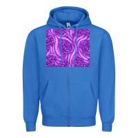 True Royal purple glitter with leopard pattern Zipper Hoodie - TumblerDesignByShophia