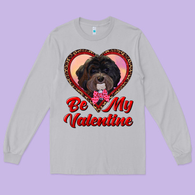 Be My Valentine Long Sleeve Tee Designed By Ranaportraitstore