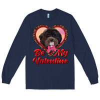 Navy be my valentine Long Sleeve Tee - RanaPortraitStore