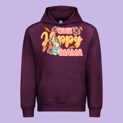 One Hoppy Mama Mother's Day Urban Hoodie Designed By Lillyallendesigns