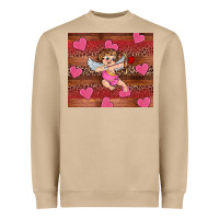 Mushroom valentine's day cupid heart Heavyweight Sweatshirt - RanaPortraitStore