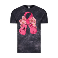 Breast Cancer With Boxing Gloves Vintage Tee | Teevron