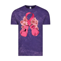 Cloud Purple breast cancer with boxing gloves Vintage Tee - MaliasSmallBusiness
