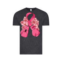 Vintage Black breast cancer with boxing gloves Vintage Tee - MaliasSmallBusiness