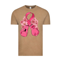 Vintage Coffee breast cancer with boxing gloves Vintage Tee - MaliasSmallBusiness