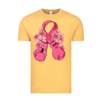 Vintage Mustard breast cancer with boxing gloves Vintage Tee - MaliasSmallBusiness