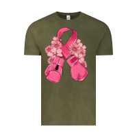 Vintage Olive breast cancer with boxing gloves Vintage Tee - MaliasSmallBusiness