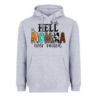 Heather Grey The Only Hell my Momma Ever Raised Heavyweight Hoodie - CowCowDesign