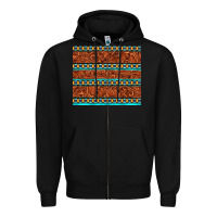 Black tooled leather and aztec Zipper Hoodie - TumblerDesignByShophia