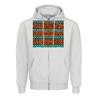 Dove Grey tooled leather and aztec Zipper Hoodie - TumblerDesignByShophia