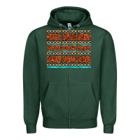Sports Green tooled leather and aztec Zipper Hoodie - TumblerDesignByShophia