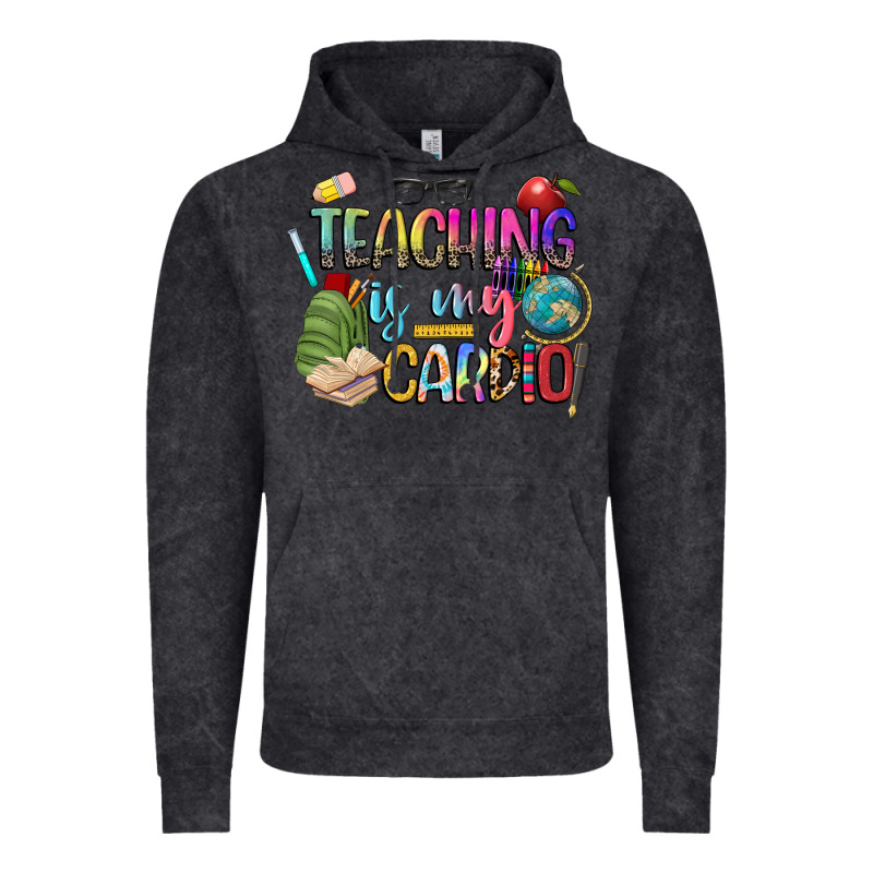 Teaching Is My Cardio Vintage Hoodie by NancyCooperArtShop | Teevron