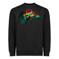 Black Aztec Sunflower Cowboy Hat Heavyweight Sweatshirt - Bettercallsaul