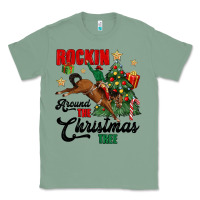 Sage rockin around the christmas tree Classic Tee - MaliasSmallBusiness
