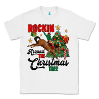 White rockin around the christmas tree Classic Tee - MaliasSmallBusiness