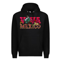 Black Viva Mexico Premium Hoodie - HowdyJamesFarm