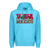 Ocean Blue Viva Mexico Premium Hoodie - HowdyJamesFarm