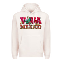 Pale Pink Viva Mexico Premium Hoodie - HowdyJamesFarm