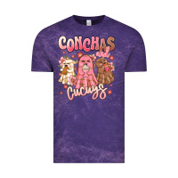 Cloud Purple conchas and cucuys mexican desert ghosts Vintage Tee - MaliasSmallBusiness