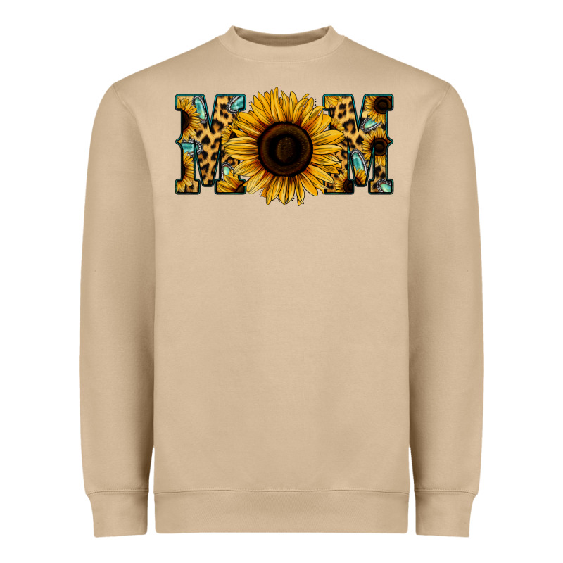 Leopard Sunflower Gemstone Mom Heavyweight Sweatshirt by Bettercallsaul | Teevron
