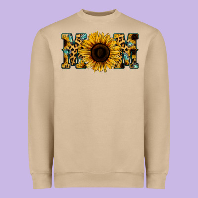 Leopard Sunflower Gemstone Mom Heavyweight Sweatshirt Designed By Bettercallsaul