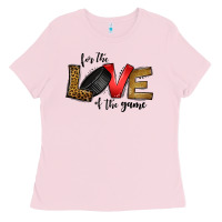 Bubblegum Pink for the love of the game ice hockey Ladies Tee - Jasminsmagicworld