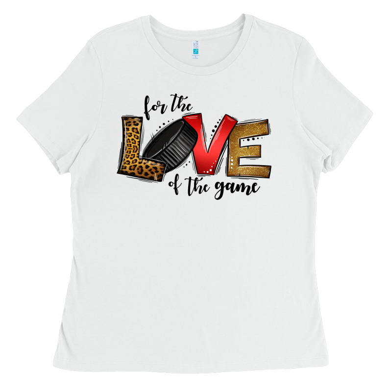 For The Love Of The Game Ice Hockey Ladies Tee by Jasminsmagicworld | Teevron