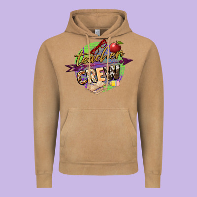 Teacher Crew Vintage Hoodie Designed By Nancycooperartshop
