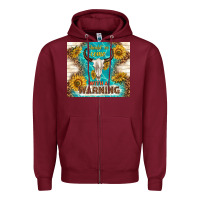 Burgundy should have come with a warning Zipper Hoodie - TumblerDesignByShophia