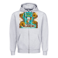 Heather Grey should have come with a warning Zipper Hoodie - TumblerDesignByShophia