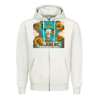 Oatmeal Heather should have come with a warning Zipper Hoodie - TumblerDesignByShophia