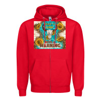 Red should have come with a warning Zipper Hoodie - TumblerDesignByShophia