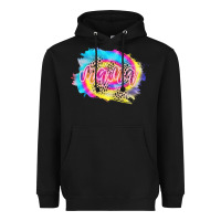 Black Mama Tie dye Leopard Heavyweight Hoodie - CowCowDesign