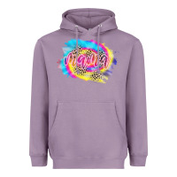 Lavender Mama Tie dye Leopard Heavyweight Hoodie - CowCowDesign
