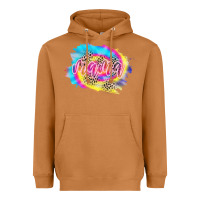 Meerkat Mama Tie dye Leopard Heavyweight Hoodie - CowCowDesign