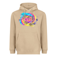Mushroom Mama Tie dye Leopard Heavyweight Hoodie - CowCowDesign