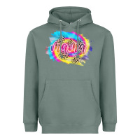 Sage Mama Tie dye Leopard Heavyweight Hoodie - CowCowDesign
