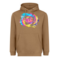 Toasted Coconut Mama Tie dye Leopard Heavyweight Hoodie - CowCowDesign