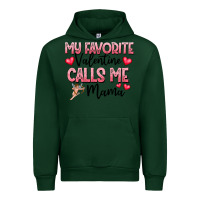 Forest Green love message with cupid and hearts Urban Hoodie - CowhideDigitalArt