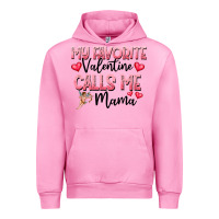 Fuchsia Pink love message with cupid and hearts Urban Hoodie - CowhideDigitalArt