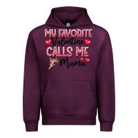 Mauve Wine love message with cupid and hearts Urban Hoodie - CowhideDigitalArt
